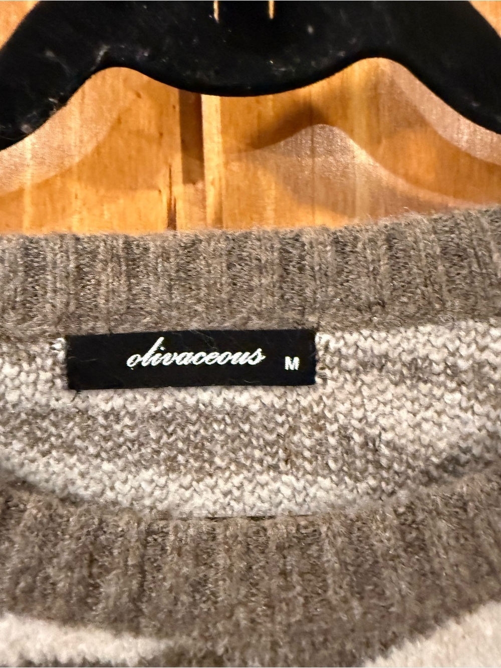 Olivaceous Zebra Print Sweater - Picture 2 of 3